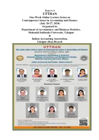 Udaipur Branch UTTHAN One-Week Online Lecture Series