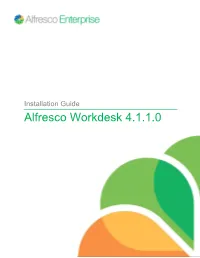 Alfresco Workdesk 4.1.1.0 Installation Guide