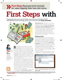 First Stepsbeginner-Level Tutorials for Users Dipping Their Toes Into Linux