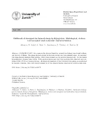 Outbreak of Sheeppox in Farmed Sheep in Kyrgystan: Histological, Eletron Micro- Scopical and Molecular Characterization