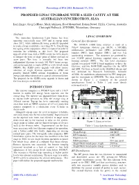 Proposed Linac Upgrade with a SLED Cavity at the Australian Synchrotron, SLSA