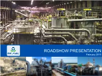 ROADSHOW PRESENTATION February 2013