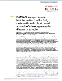 An Open Source Bioinformatics Tool for Fast, Systematic and Cohort Based