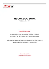 MBCUK LOG BOOK 7Th Edition Nov 2019