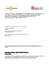 PDF, Also Known As Version of Record License (If Available): CC by Link to Published Version (If Available): 10.14411/Fp.2017.017