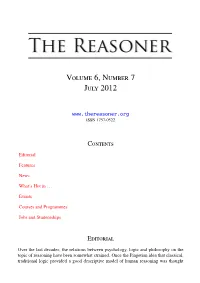 Volume 6, Number 7 (Optimised for Screen Readers)