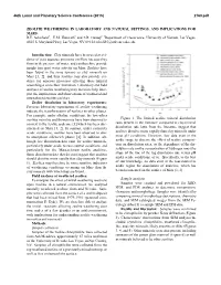 Zeolite Weathering in Laboratory and Natural Settings, and Implications for Mars