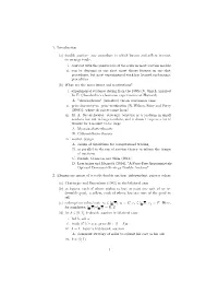 1. Introduction (A) Double Auction: Any Procedure in Which Buyers And