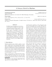 A Distance Model for Rhythms