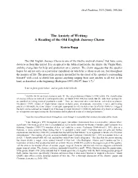 A Reading of the Old English Journey Charm