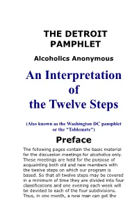 An Interpretation of the Twelve Steps