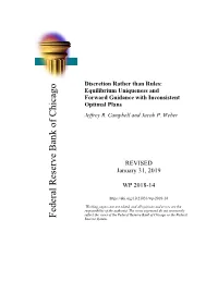 Equilibrium Uniqueness and Forward Guidance with Inconsistent Optimal Plans
