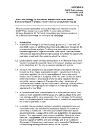 Joint Core Strategy Appendix a B and C