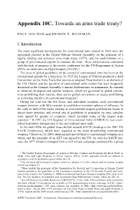 Appendix 10C. Towards an Arms Trade Treaty?