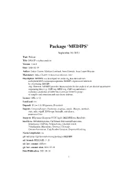 MEDIPS: DNA IP-Seq Data Analysis