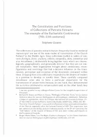 The Collections of Patristic Extracts That Are Frequently Found in Medieval