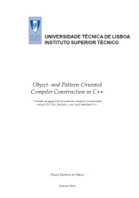 And Pattern-Oriented Compiler Construction in C++