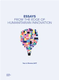 Essays from the Edge of Humanitarian Innovation