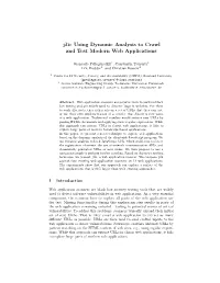Using Dynamic Analysis to Crawl and Test Modern Web Applications