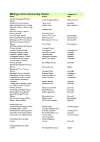 18B Appendix2 Mailing List