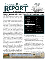 London Gorham & Fortunes Flame Torch BBR World Finals