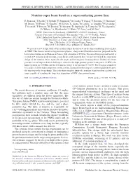 Neutrino Super Beam Based on a Superconducting Proton Linac