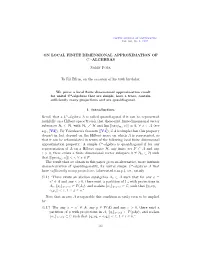 On Local Finite Dimensional Approximation of C^*-Algebras