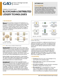 Blockchain & Distributed Ledger Technologies