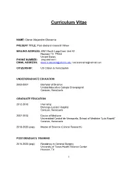 Curriculum Vitae