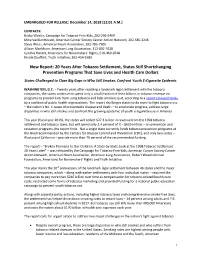 For Immediate Release
