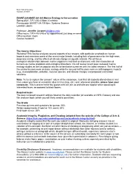 Introduction to Marine Ecology and Conservation