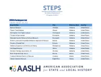 STEPS Participant List