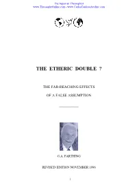 The Etheric Double ?