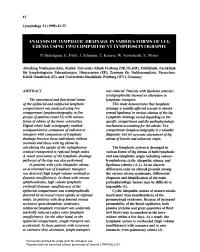 Analysis of Lymphatic Drainage in Various Forms of Leg Edema Using Two Compartment Lymphoscintigraphy