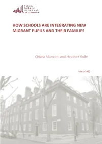 How Schools Are Integrating New Migrant Pupils and Their Families