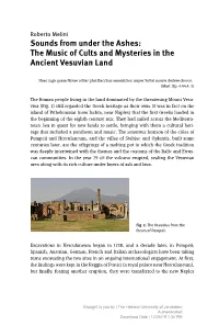 Sounds from Under the Ashes: the Music of Cults and Mysteries in the Ancient Vesuvian Land
