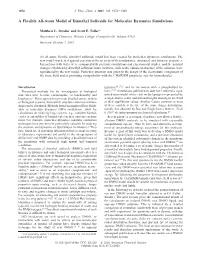 A Flexible All-Atom Model of Dimethyl Sulfoxide for Molecular Dynamics Simulations