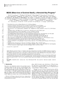 MESS (Mass-Loss of Evolved Stars), a Herschel Key Program