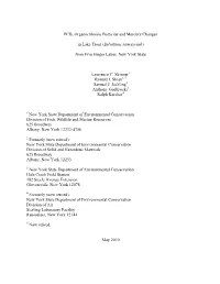 PCB, Organochlorine Pesticide and Mercury Changes in Lake Trout