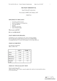 The Craft Cider Revival – Some Technical Considerations Andrew Lea 28/2/2007 1