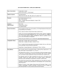 Ace Radio Promotions - Terms and Conditions