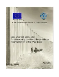 Food Insecurity and Local Responses to Fragmentation of The