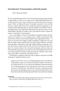 Introduction: Protestantism and Early Jesuits