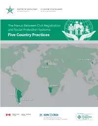 The Nexus Between Civil Registration and Social Protection Systems: Five Country Practices