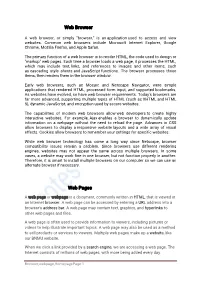 Webbrowser Webpages