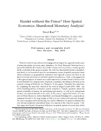 How Spatial Economics Abandoned Monetary Analysis*