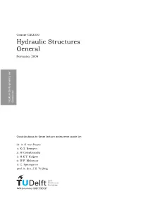Hydraulic Structures General