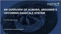 MPI on Aurora