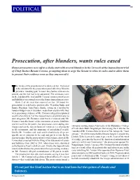 Prosecution, After Blunders, Wants Rules Eased