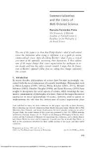 Commercialization and the Limits of Well-Ordered Science